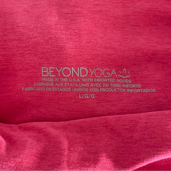 BEYOND YOGA Spacedye Keep Pace Pocket 7" Biker Short pink size large - Picture 6 of 13
